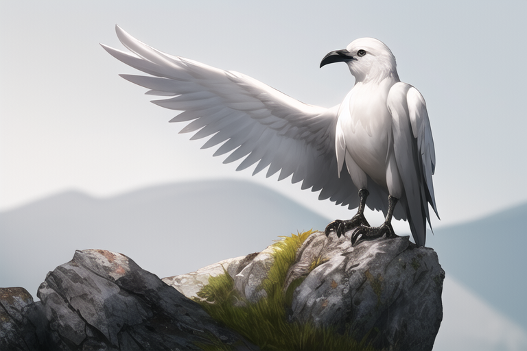 20230105110941 -P photo of a white raven perched on rock -D 20343595335598760 -S 64 -C 16 -A Euler a -W 768 -H 512 -M 0mine_AnimeDenV1 36e57074.png